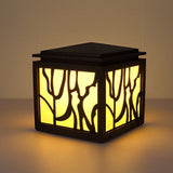 Modern Black Waterproof LED Outdoor Post Light Stainless Steel Imitation Marble Fence Garden Lamp