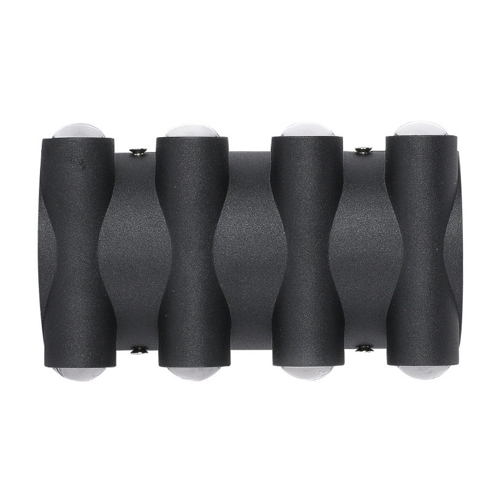 Modern Black Waterproof LED Up and Down Outdoor Wall Washer Light for Garden and Balcony