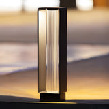 Modern Black Waterproof Solar LED Path Light for Outdoor Garden and Lawn