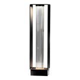 Modern Black Waterproof Solar LED Path Light for Outdoor Garden and Lawn