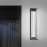 Modern Black Waterproof Strip LED Outdoor Wall Sconce Lighting for Garden and Villa