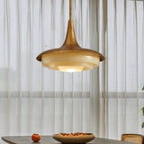 Modern Blossom Flower Glass Pendant Light Gold Floral Ceiling Hanging Fixture