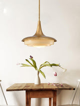 Modern Blossom Flower Glass Pendant Light Gold Floral Ceiling Hanging Fixture
