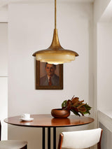 Modern Blossom Flower Glass Pendant Light Gold Floral Ceiling Hanging Fixture