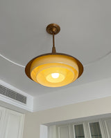 Modern Blossom Flower Glass Pendant Light Gold Floral Ceiling Hanging Fixture