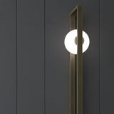 Modern Blown Glass Mondrian Wall Sconce with Iron Bracket for Contemporary Interiors