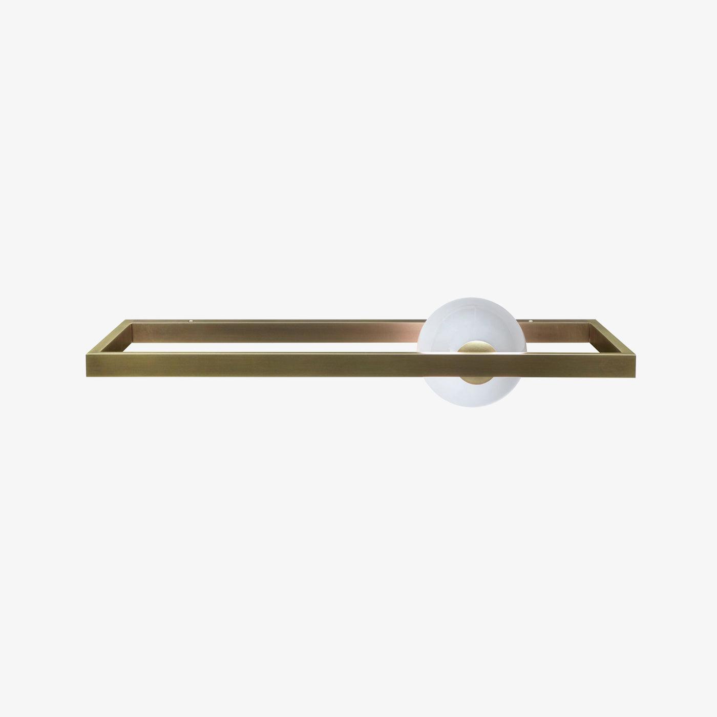 Modern Blown Glass Mondrian Wall Sconce with Iron Bracket for Contemporary Interiors