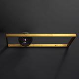 Modern Blown Glass Mondrian Wall Sconce with Iron Bracket for Contemporary Interiors