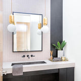 Modern Blown Glass Pendant Light with Minimalist Metal Frame for Contemporary Indoor Spaces