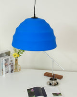 Modern Blue Polystyrene Pendant Light Eco Friendly Recycled Pluto Hanging Lamp for Indoor Use