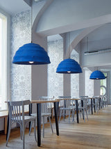 Modern Blue Polystyrene Pendant Light Eco Friendly Recycled Pluto Hanging Lamp for Indoor Use