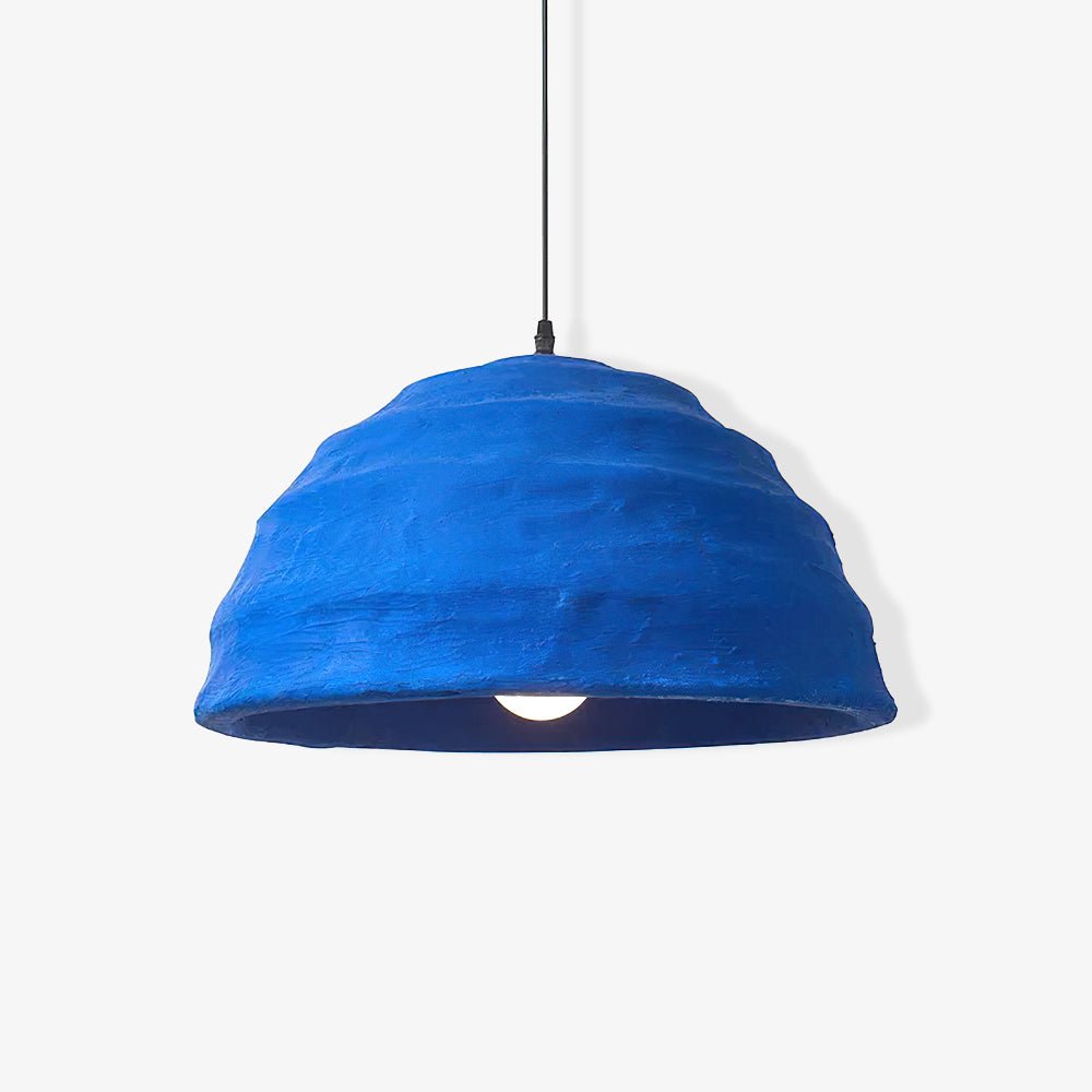 Modern Blue Polystyrene Pendant Light Eco Friendly Recycled Pluto Hanging Lamp for Indoor Use