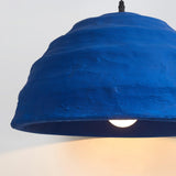 Modern Blue Polystyrene Pendant Light Eco Friendly Recycled Pluto Hanging Lamp for Indoor Use