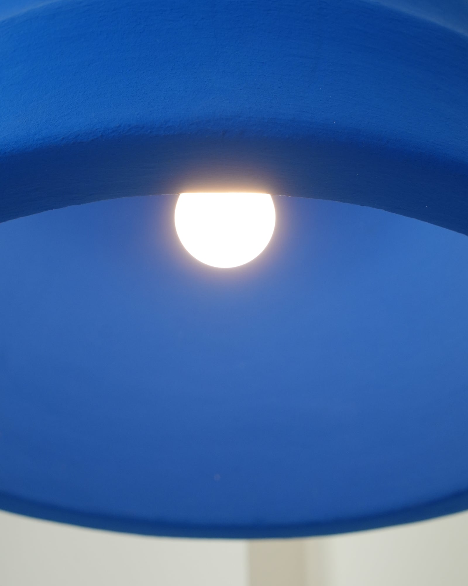 Modern Blue Polystyrene Pendant Light Eco Friendly Recycled Pluto Hanging Lamp for Indoor Use