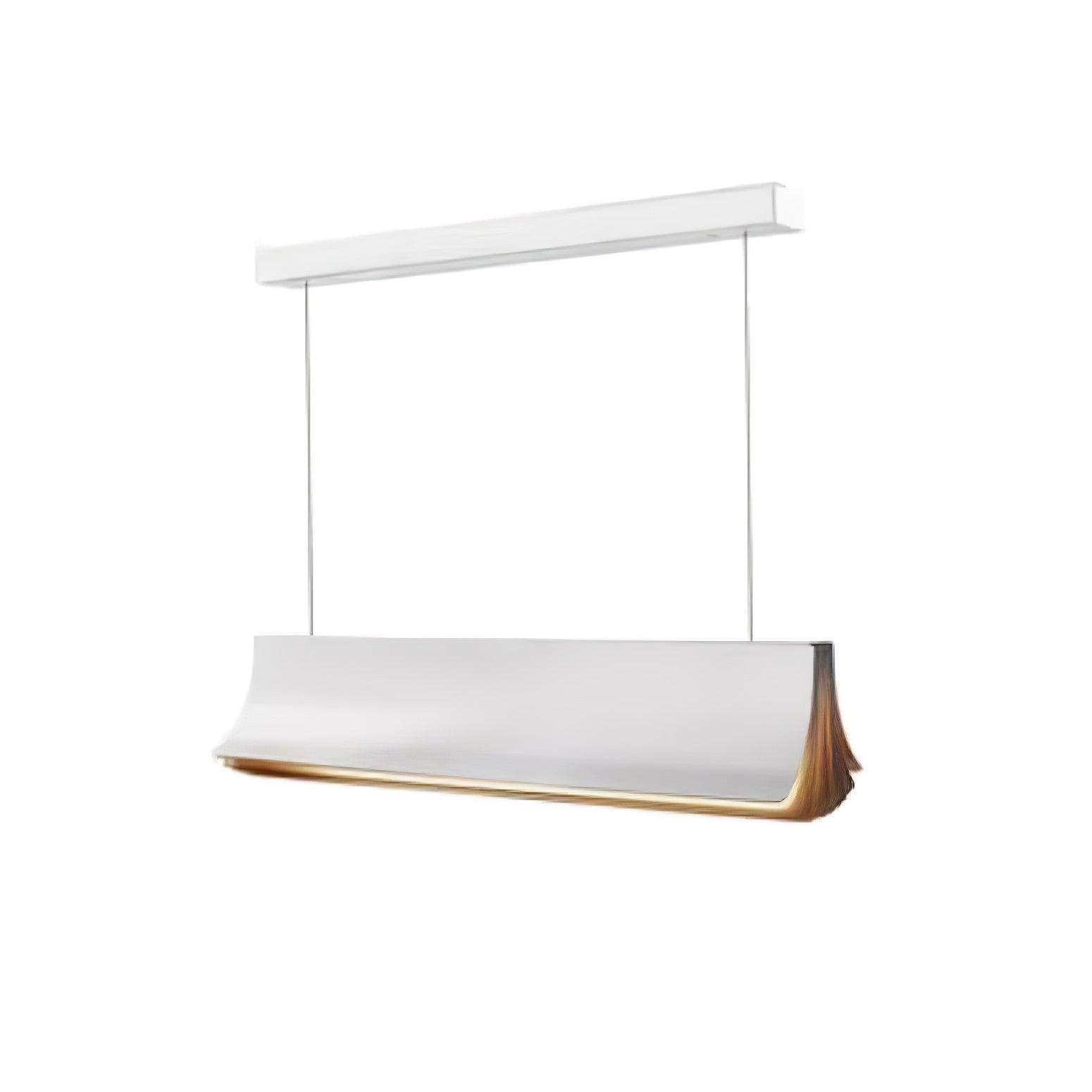 Modern Book Design LED Pendant Light Minimalist Acrylic Hanging Ceiling Fixture for Dining Room