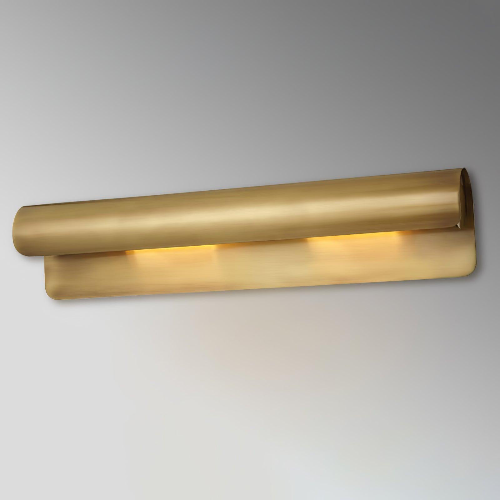Modern Brass Accord Swoop Metal Wall Sconce Set of Two Indoor Wall Lamp
