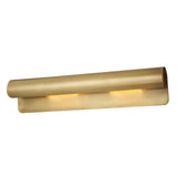 Modern Brass Accord Swoop Metal Wall Sconce Set of Two Indoor Wall Lamp