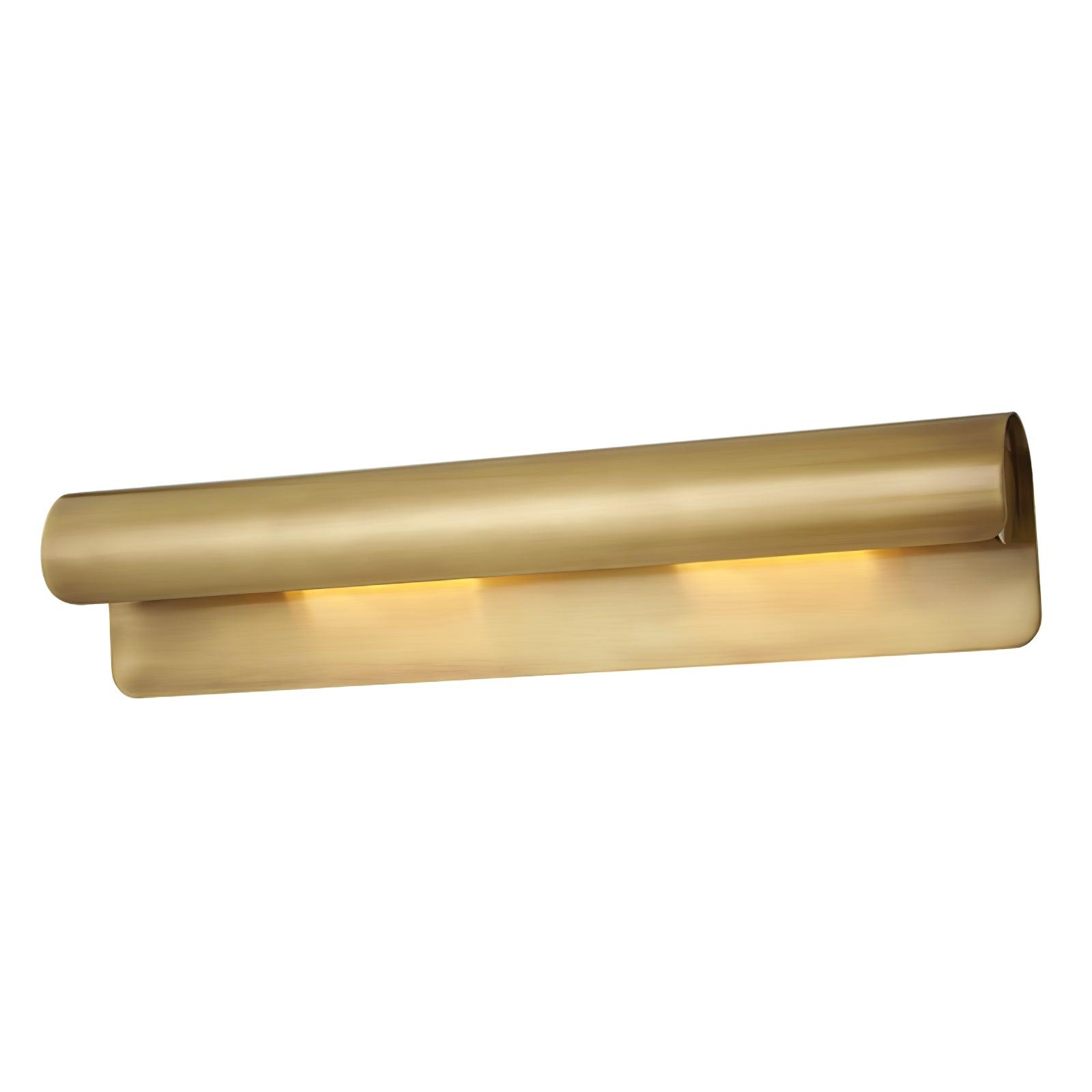 Modern Brass Accord Swoop Metal Wall Sconce Set of Two Indoor Wall Lamp