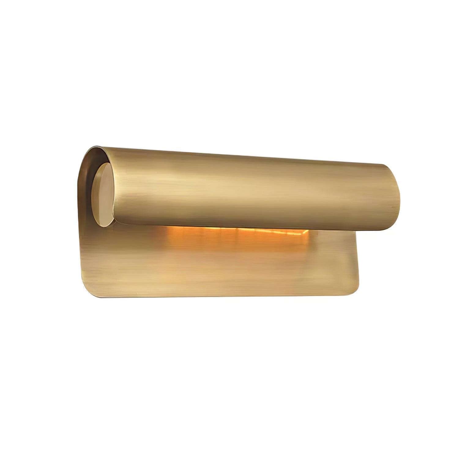 Modern Brass Accord Swoop Metal Wall Sconce Set of Two Indoor Wall Lamp