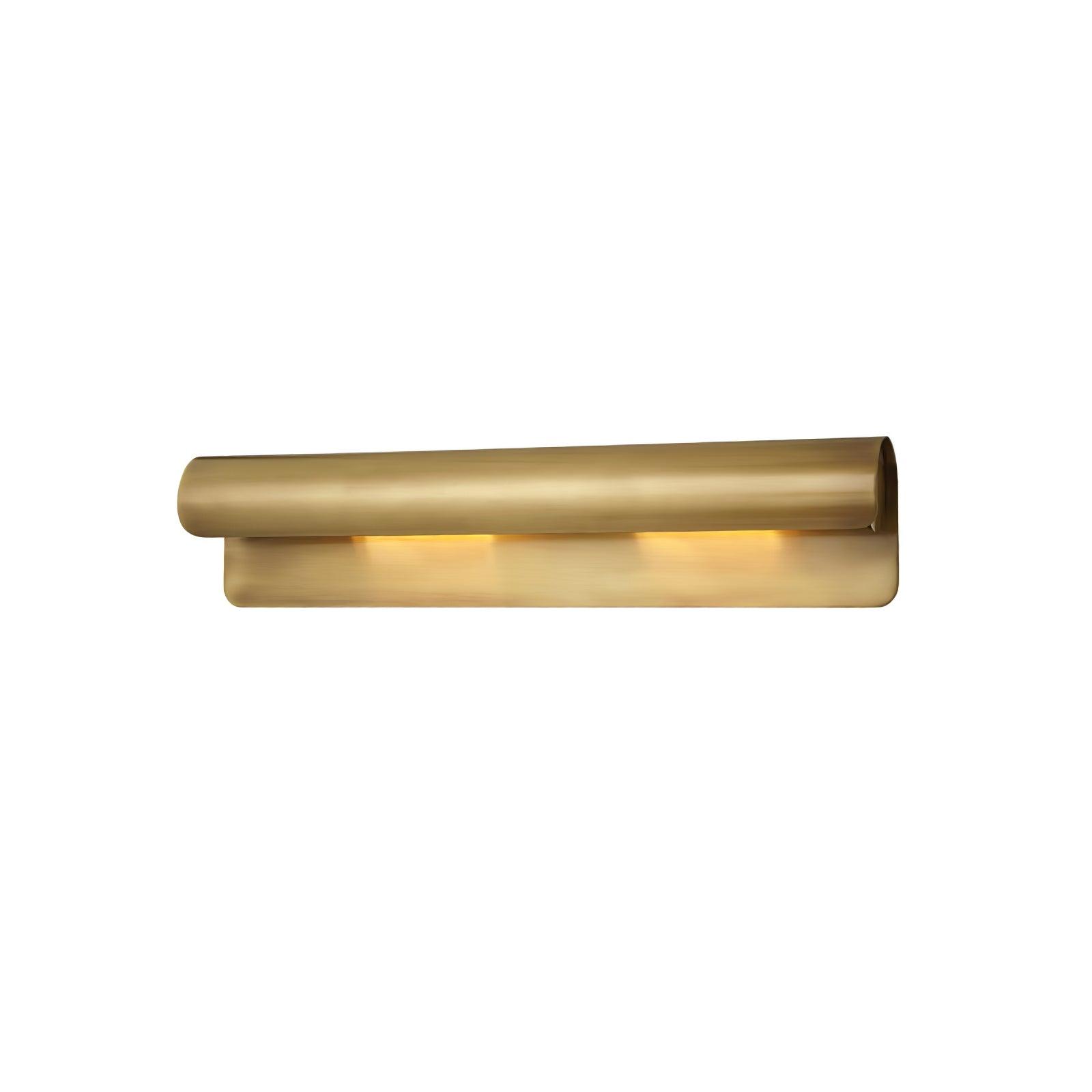Modern Brass Accord Swoop Metal Wall Sconce Set of Two Indoor Wall Lamp