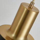 Modern Brass and Black Pino Wall Sconce Minimalist Indoor Single Light Fixture