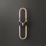 Modern Brass Antlers Halo LED Wall Sconce with Three Color Temperatures