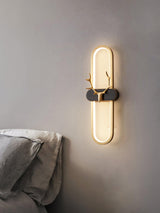 Modern Brass Antlers Halo LED Wall Sconce with Three Color Temperatures