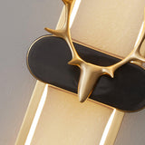 Modern Brass Antlers Halo LED Wall Sconce with Three Color Temperatures