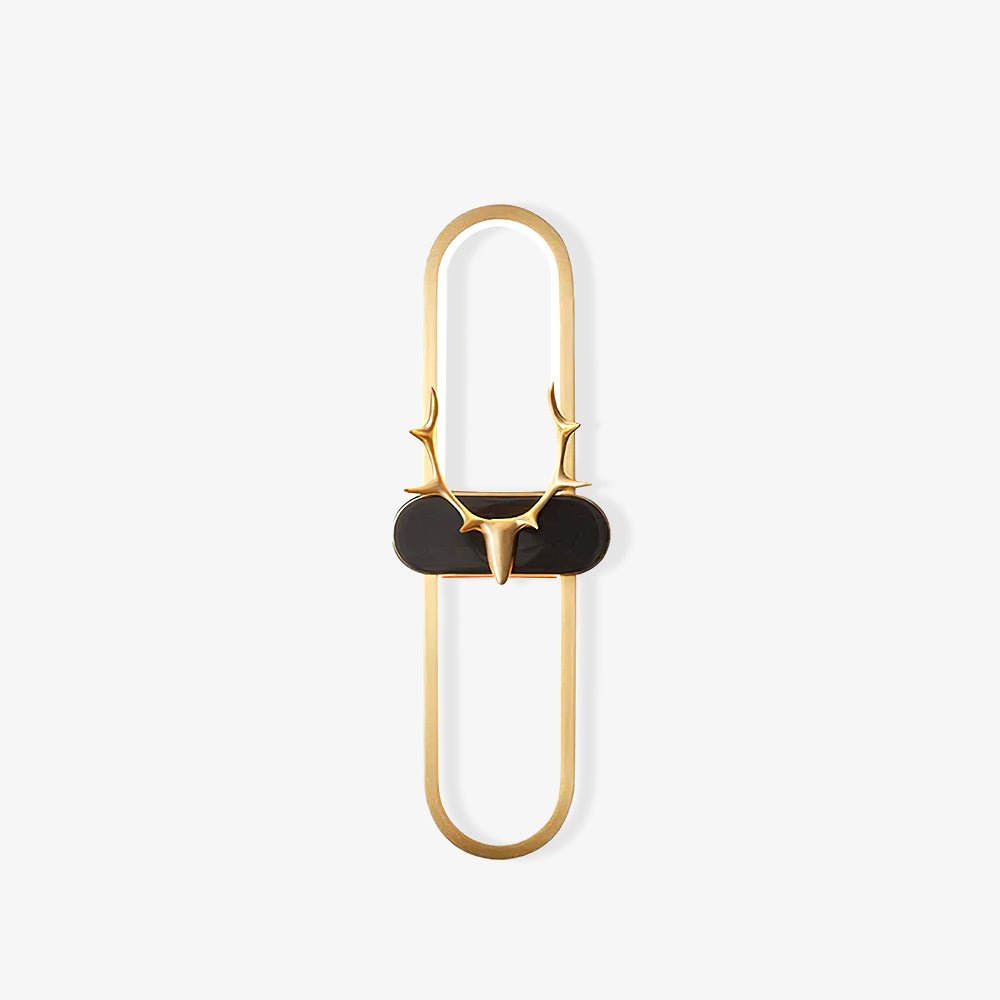 Modern Brass Antlers Halo LED Wall Sconce with Three Color Temperatures