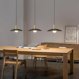 Modern Brass Flared Pendant Light for Kitchen Island and Dining Room Hanging Lamp