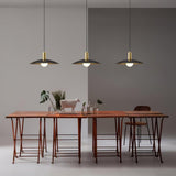 Modern Brass Flared Pendant Light for Kitchen Island and Dining Room Hanging Lamp