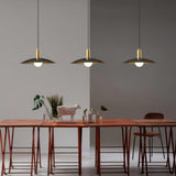 Modern Brass Flared Pendant Light for Kitchen Island and Dining Room Hanging Lamp
