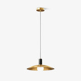 Modern Brass Flared Pendant Light for Kitchen Island and Dining Room Hanging Lamp