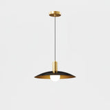 Modern Brass Flared Pendant Light for Kitchen Island and Dining Room Hanging Lamp