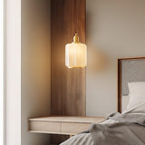 Modern Brass Funnel Pendant Light with White Glass Shade for Indoor Ceiling Lighting
