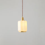 Modern Brass Funnel Pendant Light with White Glass Shade for Indoor Ceiling Lighting