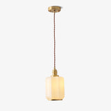 Modern Brass Funnel Pendant Light with White Glass Shade for Indoor Ceiling Lighting