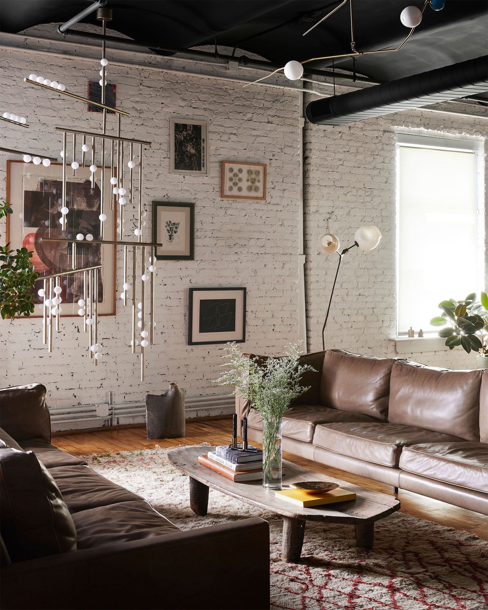 Modern Brass Glass Drop Chandelier Multi Head Pendant Lighting for Luxury Living