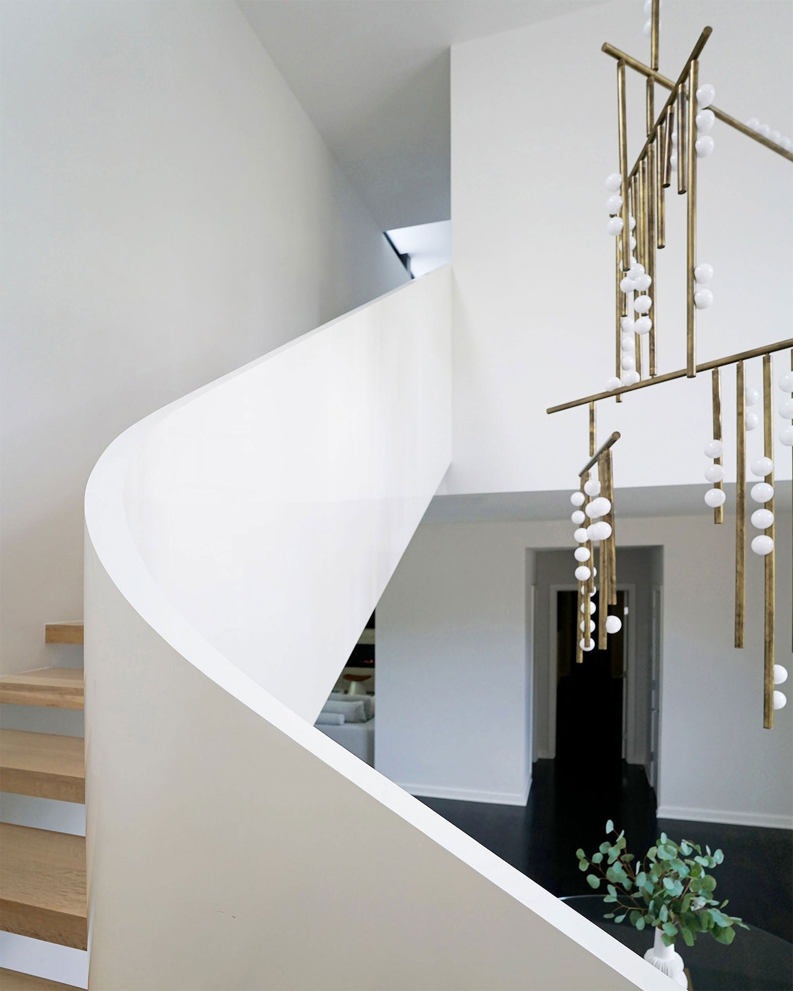 Modern Brass Glass Drop Chandelier Multi Head Pendant Lighting for Luxury Living