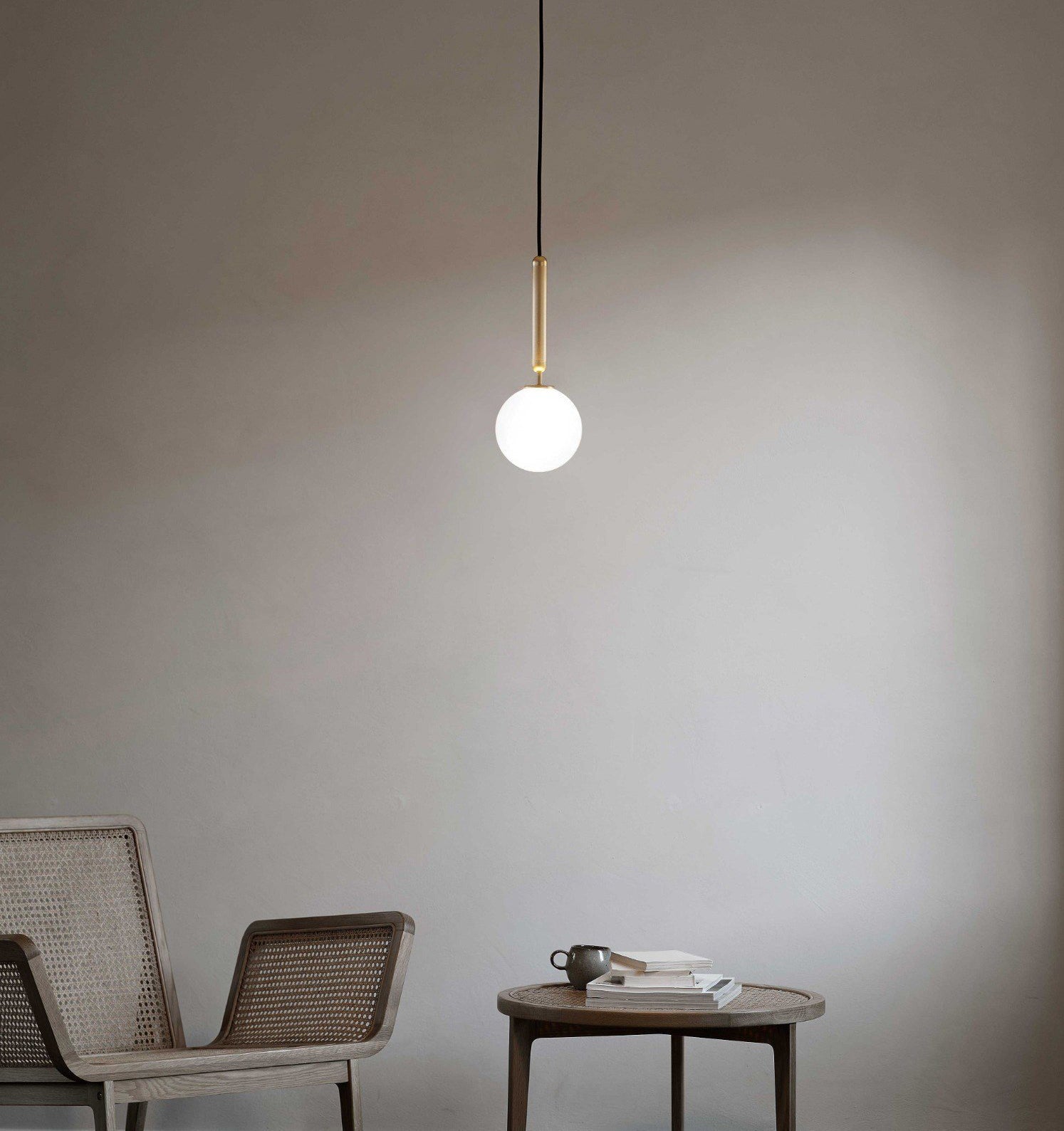 Modern Brass Glass Globe Pendant Light with Mouth Blown Spheres Nordic Chandelier