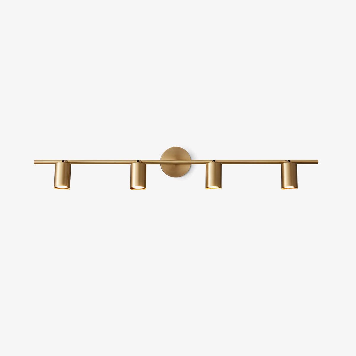 Modern Brass Rotatable Wall Sconce Adjustable Spotlight for Indoor Interior Lighting