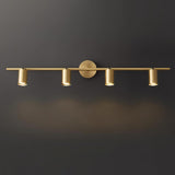 Modern Brass Rotatable Wall Sconce Adjustable Spotlight for Indoor Interior Lighting