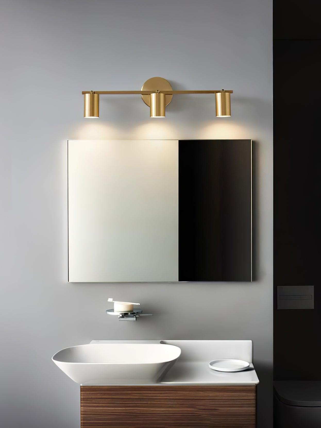 Modern Brass Rotatable Wall Sconce Adjustable Spotlight for Indoor Interior Lighting