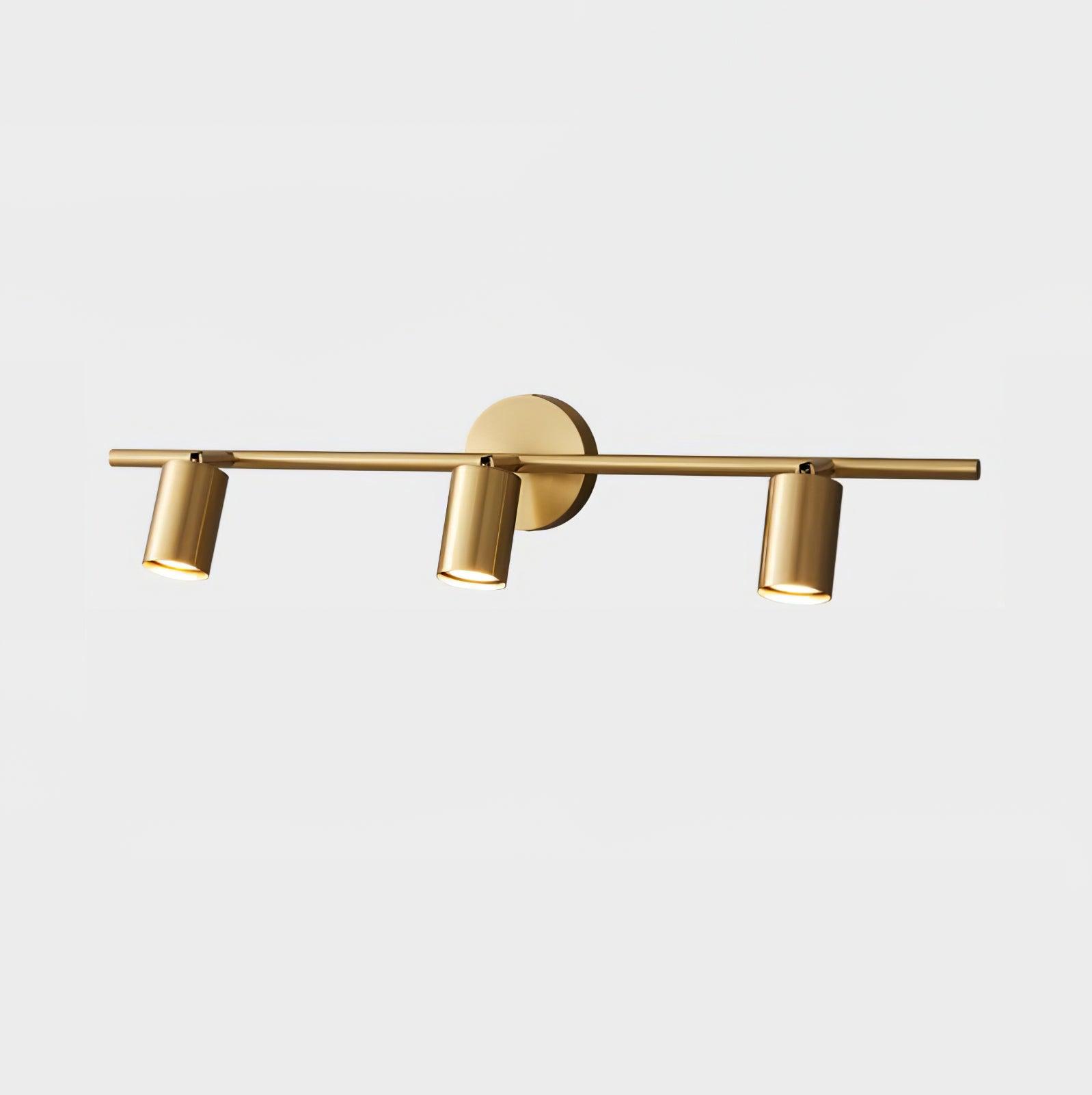 Modern Brass Rotatable Wall Sconce Adjustable Spotlight for Indoor Interior Lighting