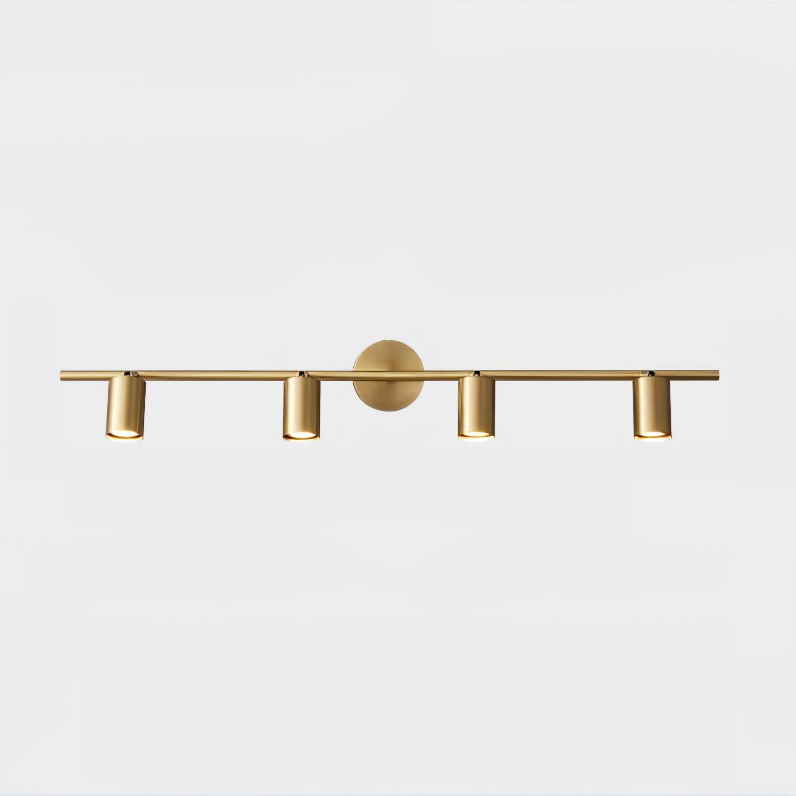 Modern Brass Rotatable Wall Sconce Adjustable Spotlight for Indoor Interior Lighting
