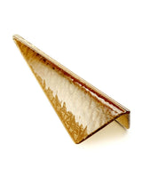Modern Breeze Geometric LED Pendant Light with Textured Glass and Gold Finish