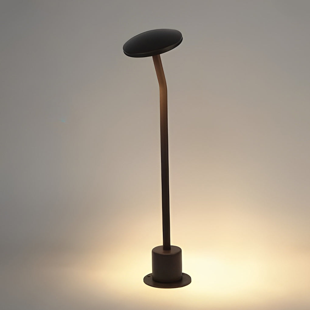 Modern Brown Mushroom LED Outdoor Path Light Waterproof Aluminum Garden Landscape Lawn Lamp