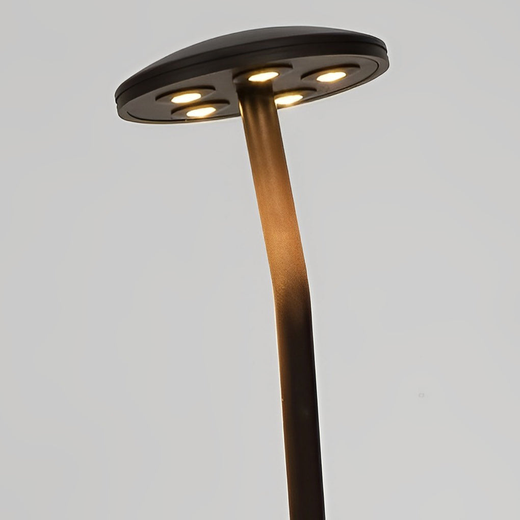 Modern Brown Mushroom LED Outdoor Path Light Waterproof Aluminum Garden Landscape Lawn Lamp