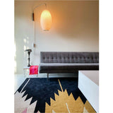 Modern Bubble Ball Wall Sconce with Walnut Accents and Adjustable Swivel Arm
