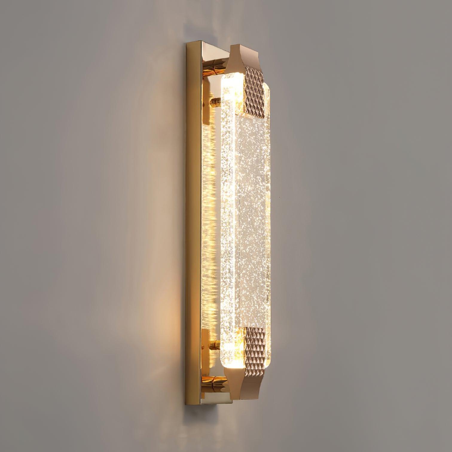 Modern Bubble Crystal Wall Sconce with Rose Gold Finish and Integrated LED Lighting